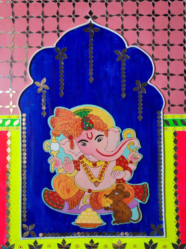 Ganesh Ji Lippan Art painting